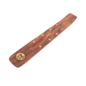 10" Wood Incense Holder - Astrology - Cancer