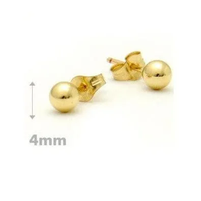 14kt Goldfilled Ball Post Earrings