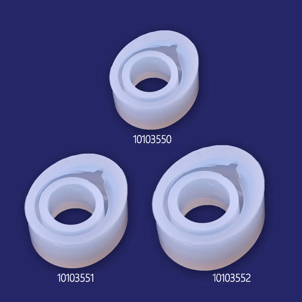 1pcs Clear silicone Ring Mold 17mm Resin ring mold - Flexible silicone mold for bubble resin ring