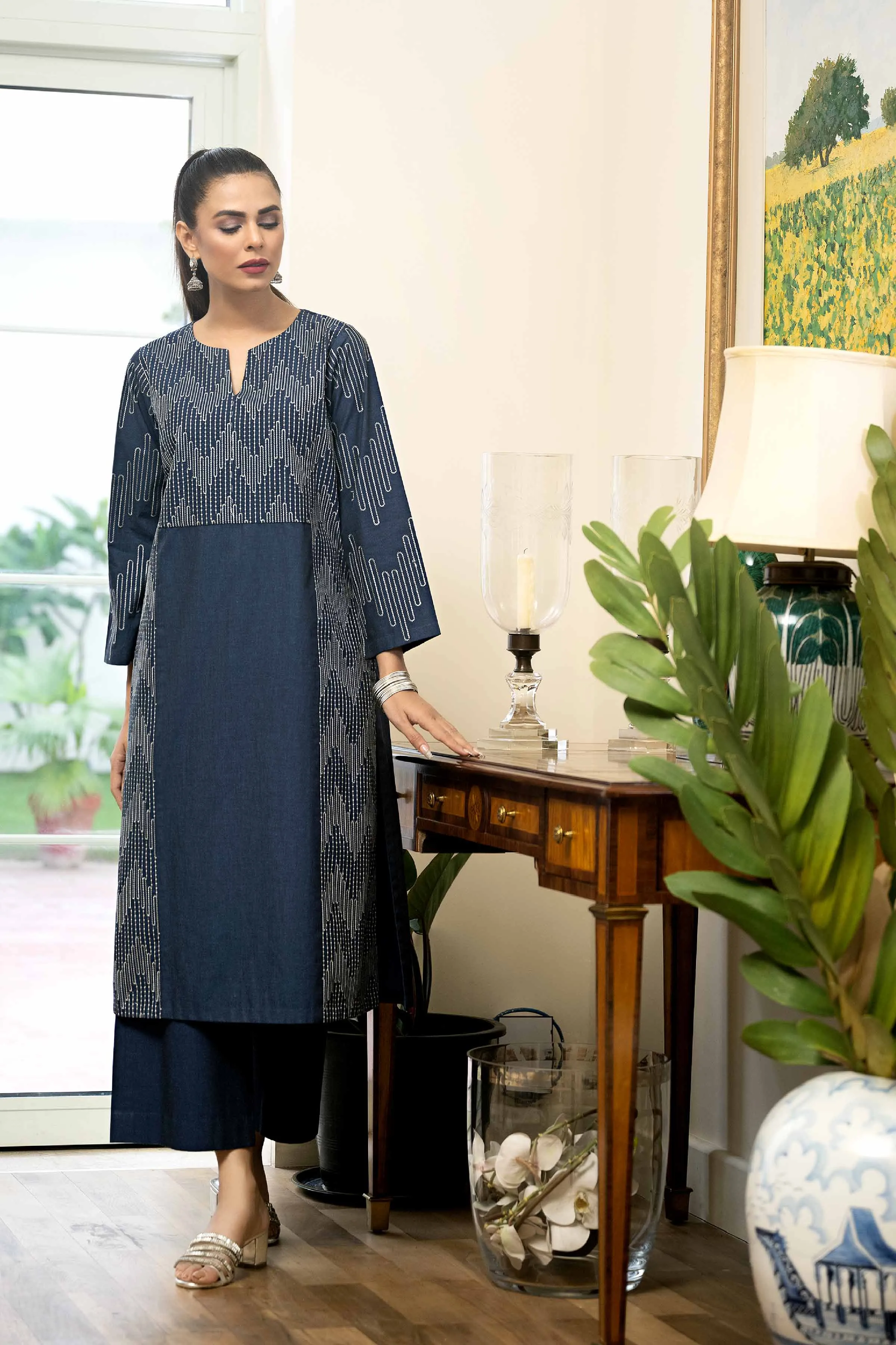 2 Piece - Embroidered Suit - KFW23-106