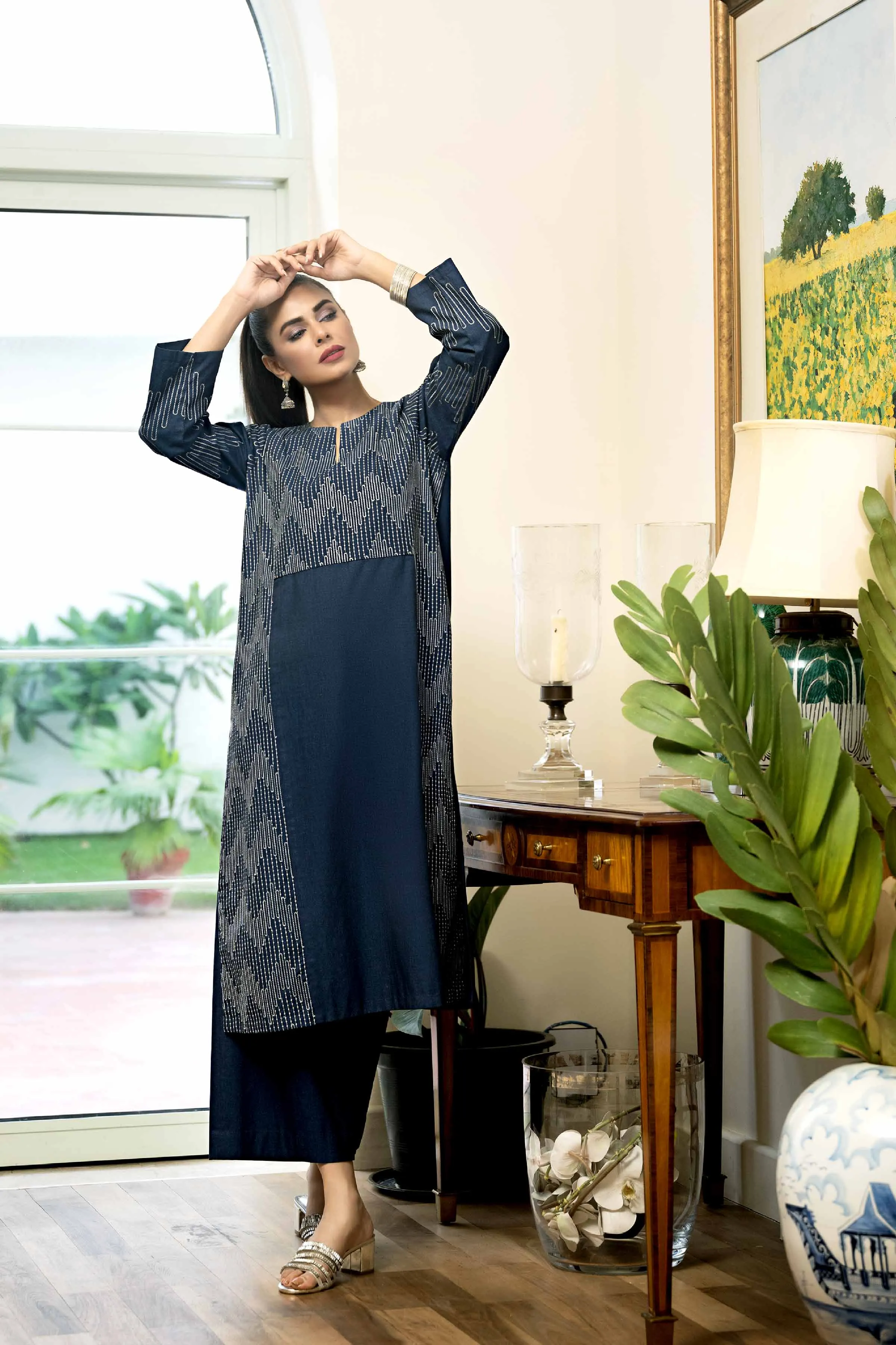 2 Piece - Embroidered Suit - KFW23-106