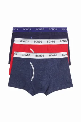 6 x Mens Bonds Guyfront Trunk Trunks Underwear – Navy Stripe 21C