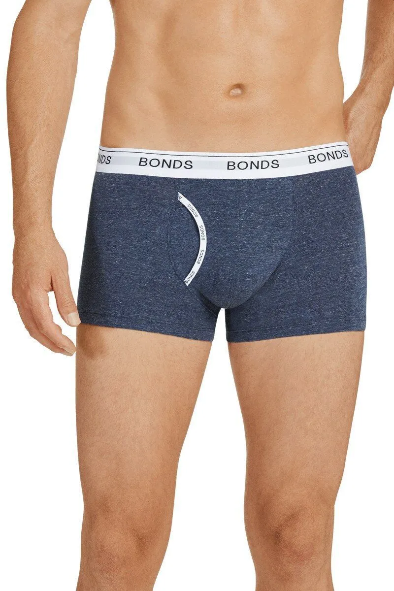 9 x Mens Bonds Guyfront Trunk Trunks Underwear – Navy Stripe 21C