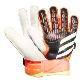 adidas Men's Predator Match Fingersave Goalkeeper Gloves Black/Orange/White