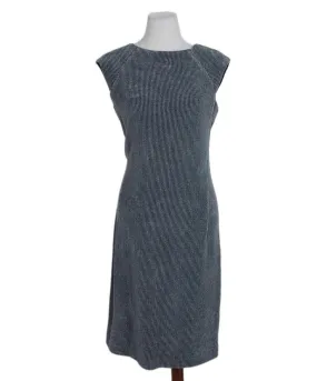 Amina Rubinacci Grey & Navy Wool Dress sz 6