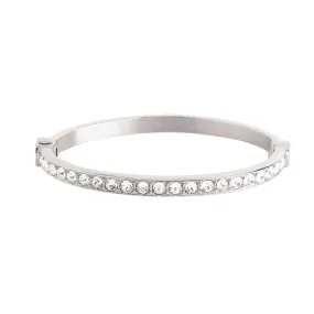 ARLETTA SHINY SILVER CRYSTAL BRACELET