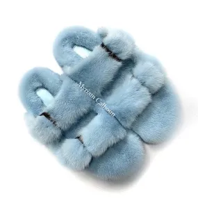 Baby Blue Arizona Slippers