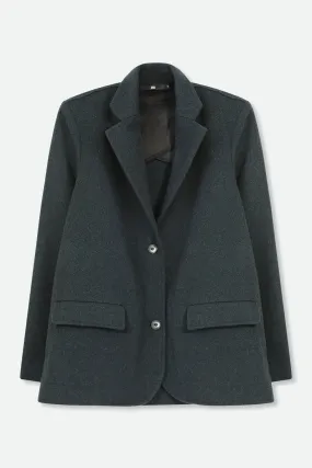 BACCIO ITALIAN WOOL BLAZER IN FOREST GREEN