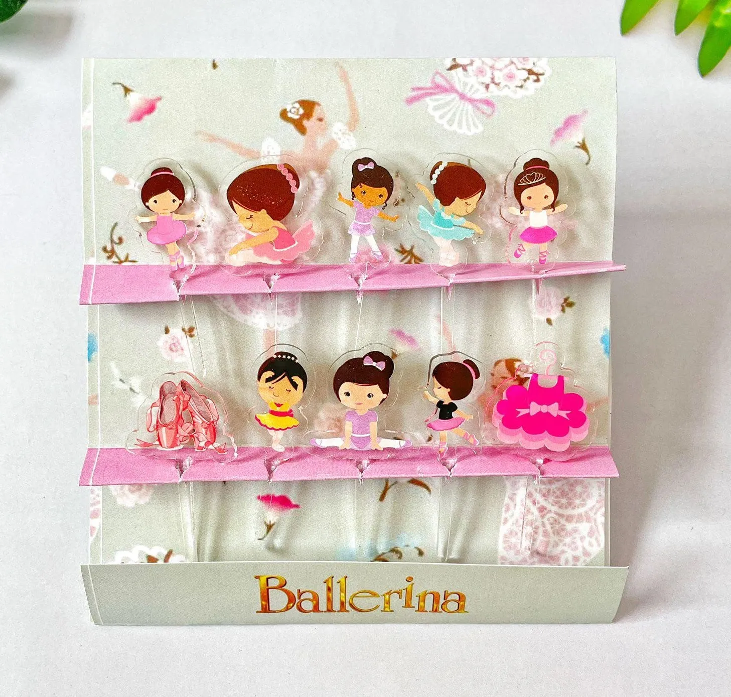 Ballerina Acrylic Food Picks