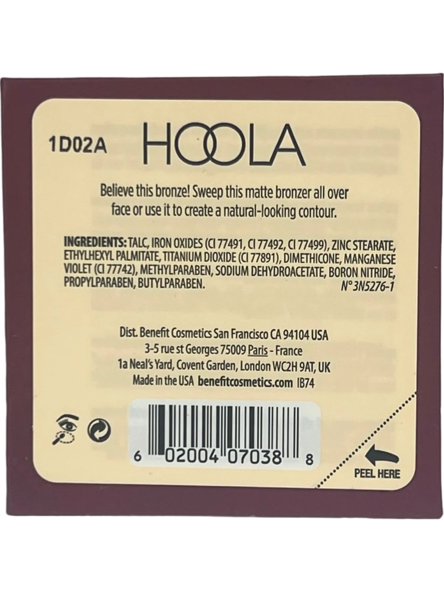 Benefit Hoola Bronzing Powder Matte Finish