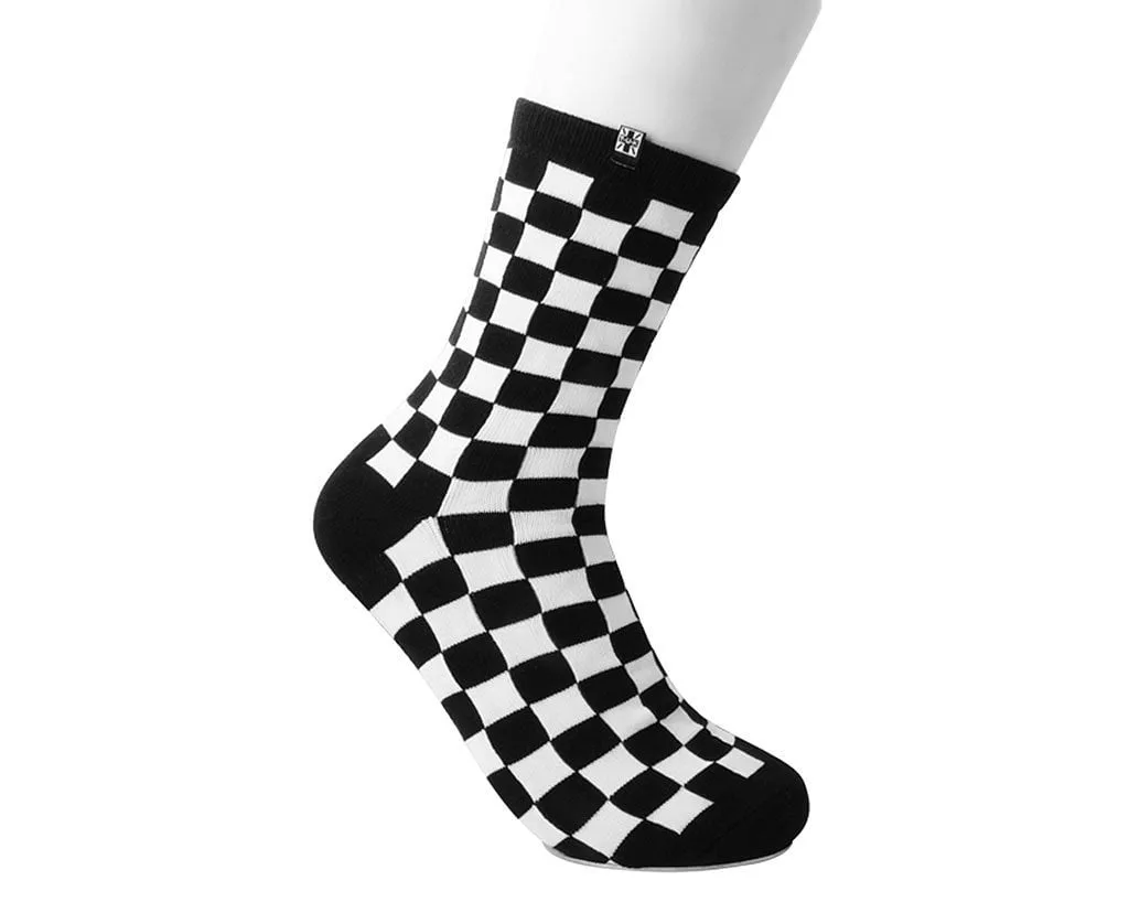 Black & White Checker T.U.K. Women’s Sock