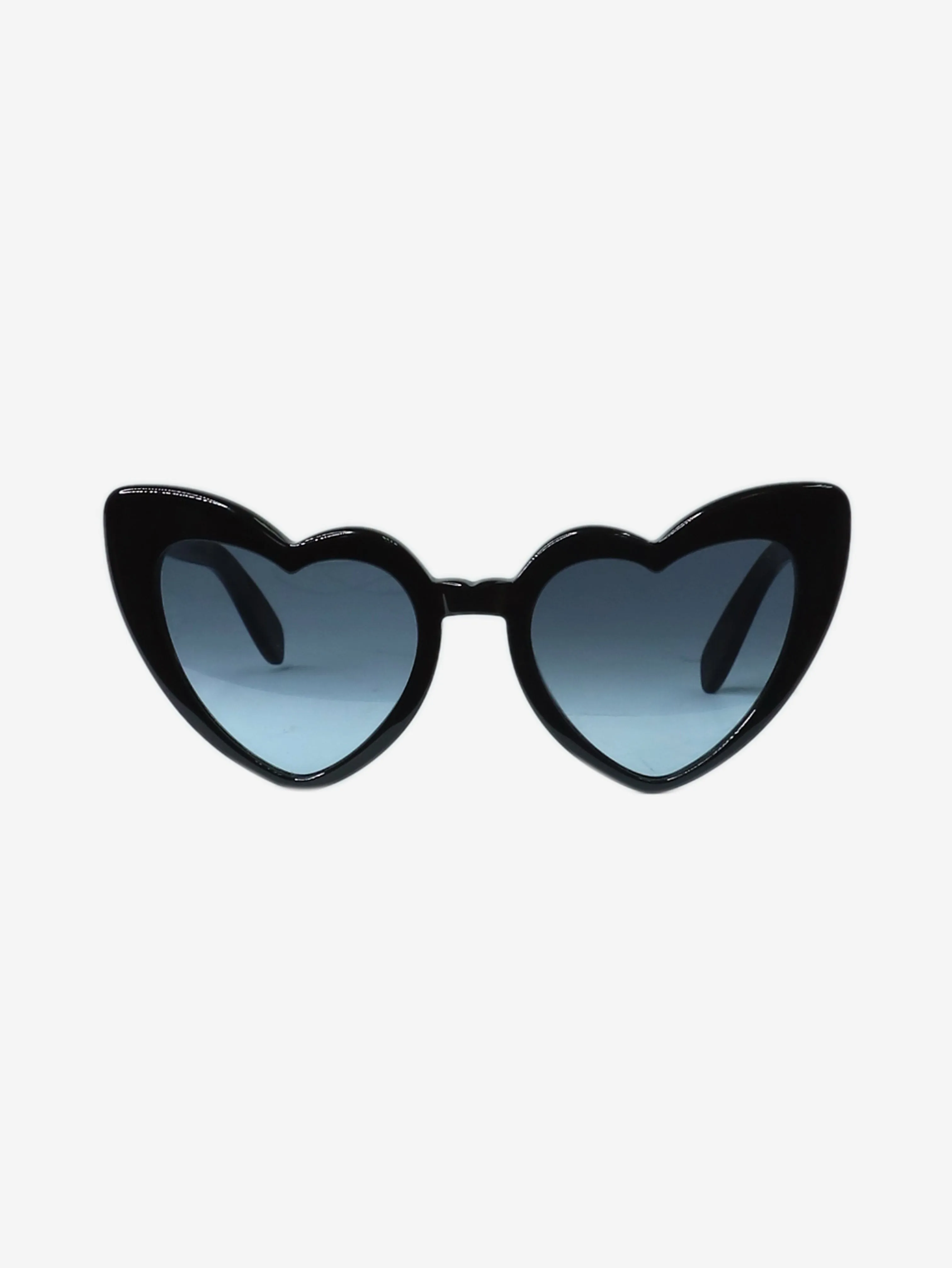 Black Lou Lou heart shaped sunglasses