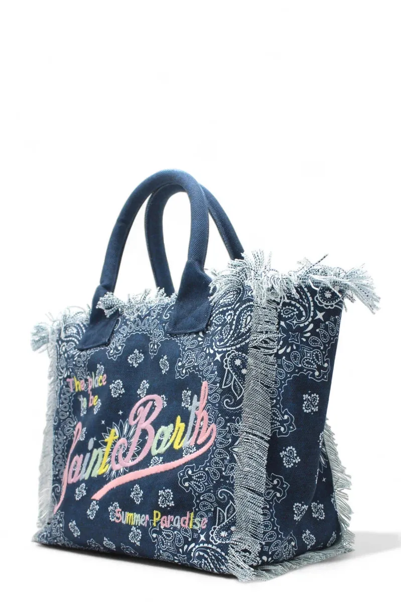 Borsa Vanity in canvas Bandana