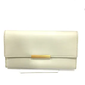 BOTTEGAVENETA Long Wallet Purse 578751 leather off white Long wallet Accessory Women Used Authentic