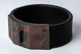 Box Lock Bracelet (Facet, Narrow, BLK DR)