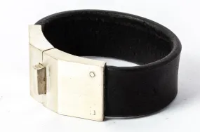 Box Lock Bracelet (Facet, Narrow, BLK MA)