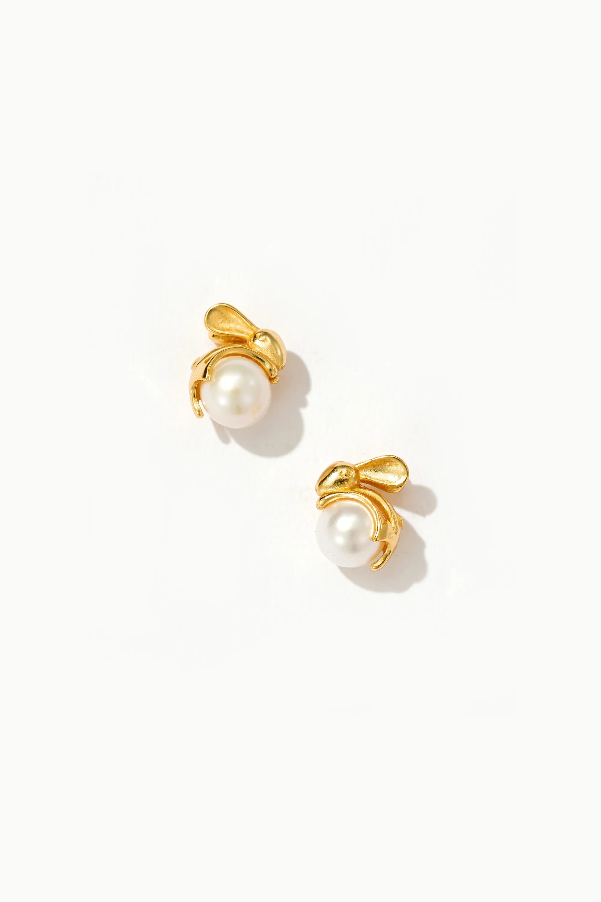 Bunny Pearl Stud Earrings