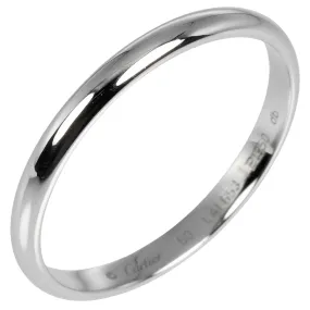 CARTIER Ring Pt950Platinum Silver 1895 wedding Women 60 Used Authentic