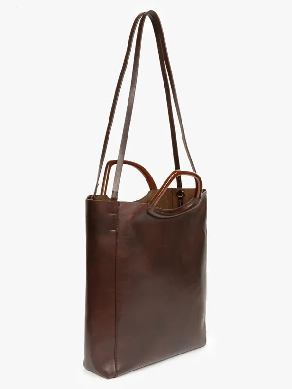 Crisp Shopper Bag in Wine