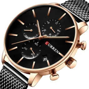 CURREN CHRONOGRAPH GENT'S BLACK