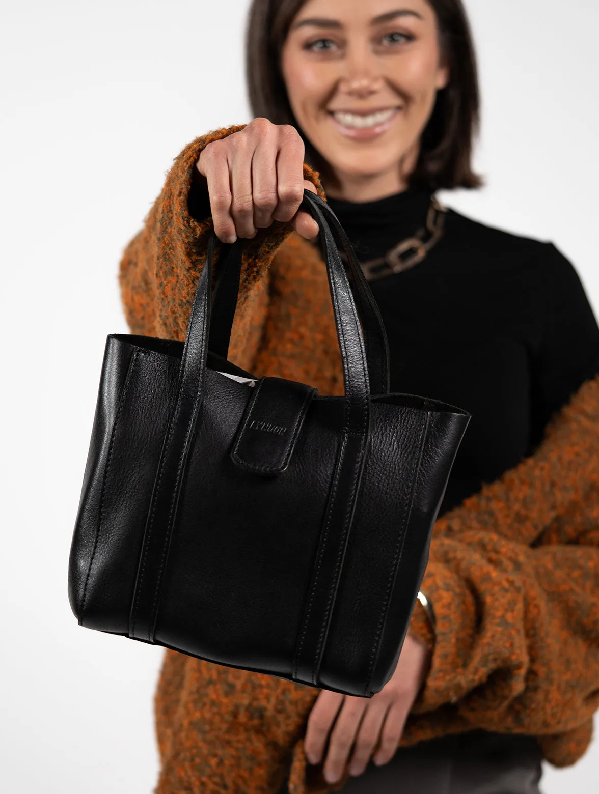 Debrah Leather Mini Tote