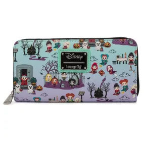 Disney Hocus Pocus Scene Allover Print Zip-Around Wallet