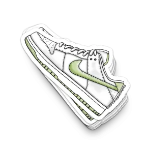 Dunk Low "White Honeydew" Sneaker Sticker