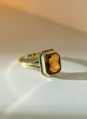 Emmeline citrine ring 14k gold