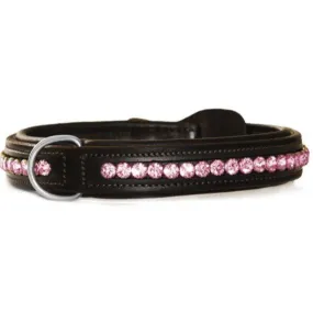 Equestrian Stockholm Crystal Dog Collar ALL IN PINK