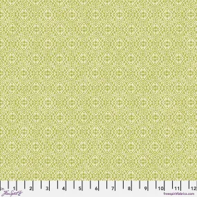 Fabric Pinjara Trellis - Lime, from A Celebration of Sanderson Collection, for Free Spirit, PWSA026.LIME