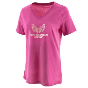 Ford Warriors in Pink Women's V-Neck T-Shirt