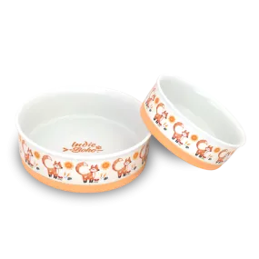 Foxy Tales - Ceramic Dog Bowls