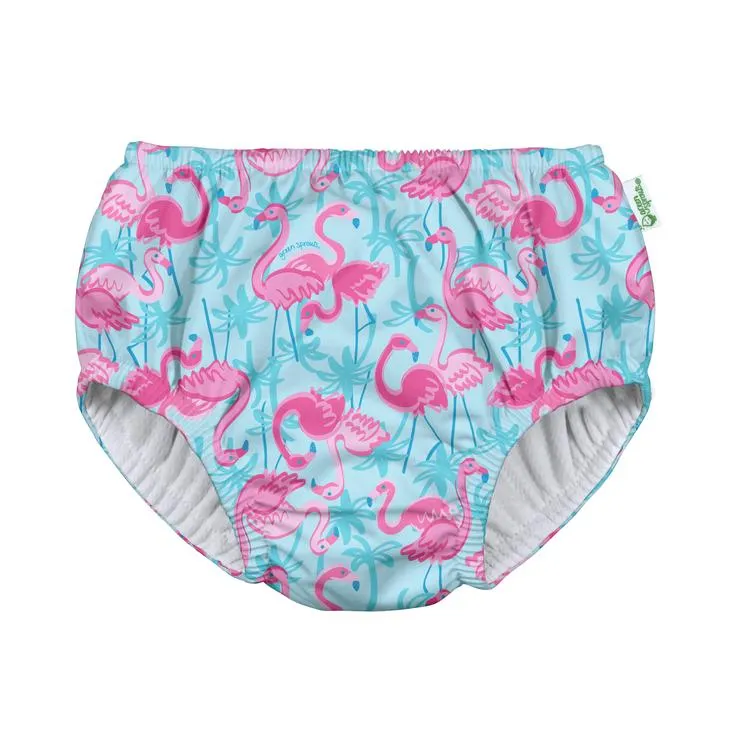 Green Sprouts Aqua Palm Flamingos Eco Pull Up Reusable Swim Nappy