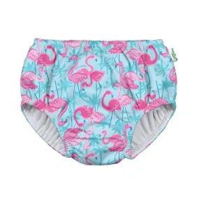 Green Sprouts Aqua Palm Flamingos Eco Pull Up Reusable Swim Nappy