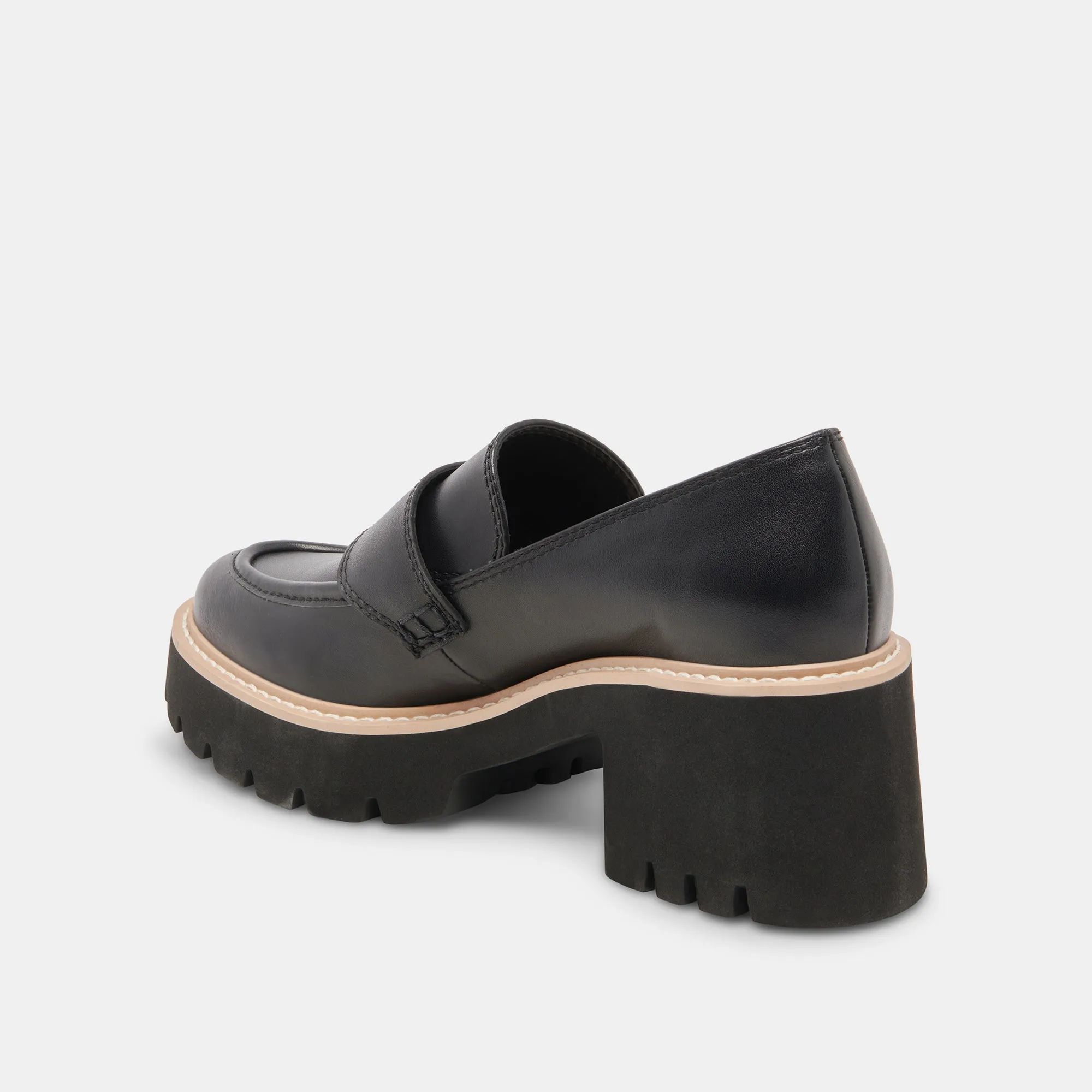 HALONA LOAFERS ONYX LEATHER - re:vita