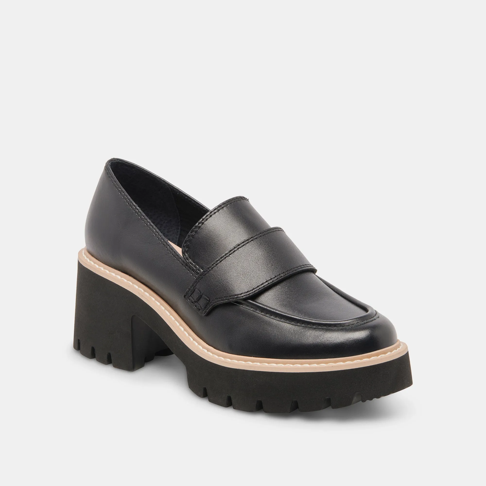 HALONA LOAFERS ONYX LEATHER - re:vita