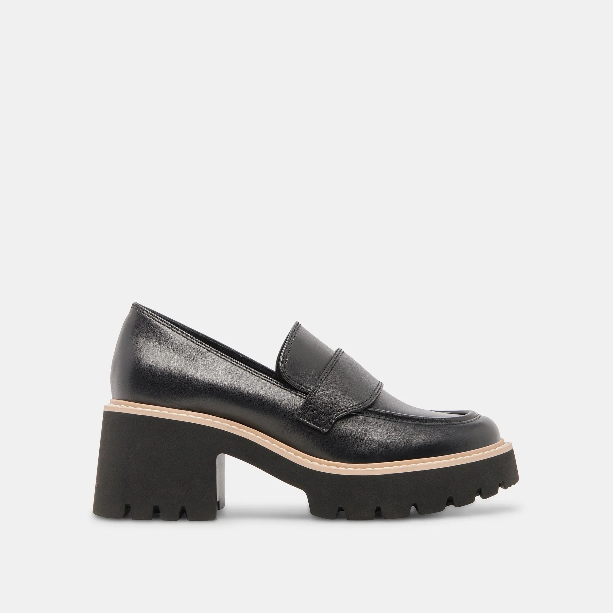 HALONA LOAFERS ONYX LEATHER - re:vita