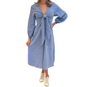 Harshman Novella Dress - Denim Blue