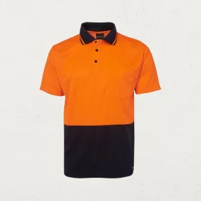 Hi Vis Non Cuff Traditional Polo