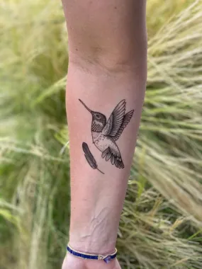 Hummingbird Temporary Tattoo