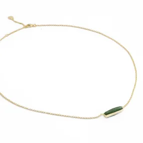 Jade Bar Pendant Necklace