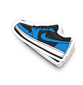 Jordan 1 Low "Laser Blue Black" Sneaker Sticker