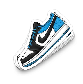 Jordan 1 Low "Laser Blue" Sneaker Sticker