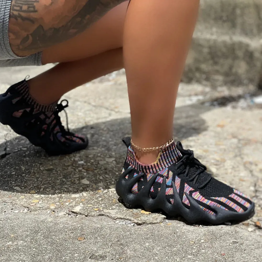 LORI1 - BLACK MULTICOLOR