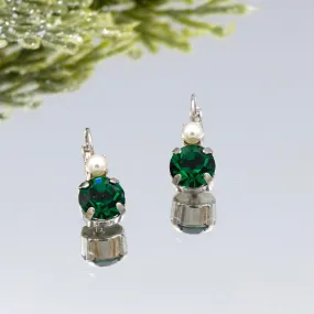 Mariana Emerald Pearl Earrings E1037