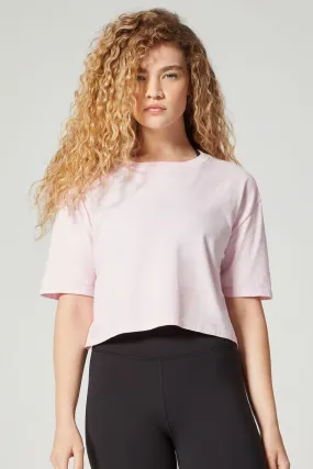 Marisa Cropped Boxy Tee Superpink