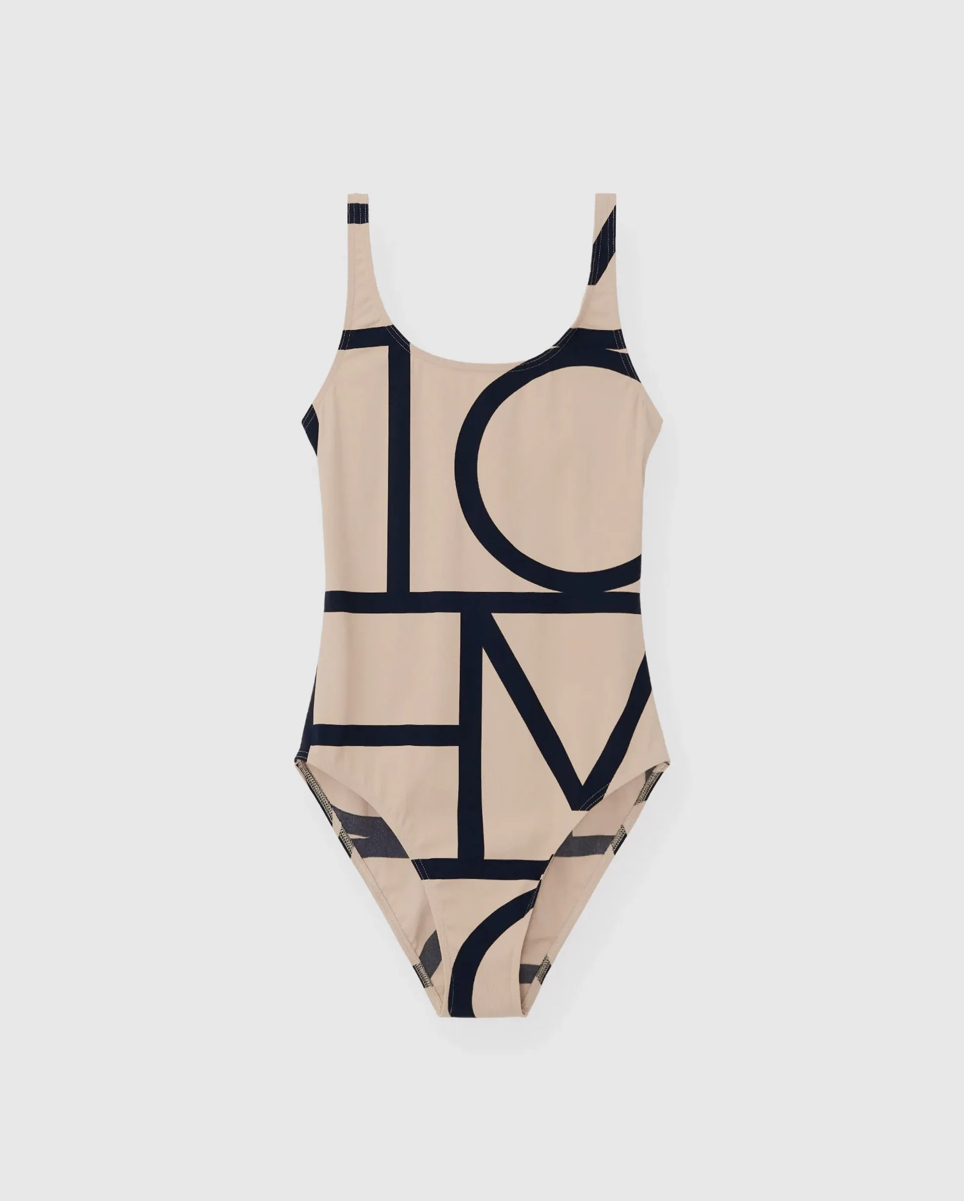 MONOGRAM SWIMSUIT / CREAM