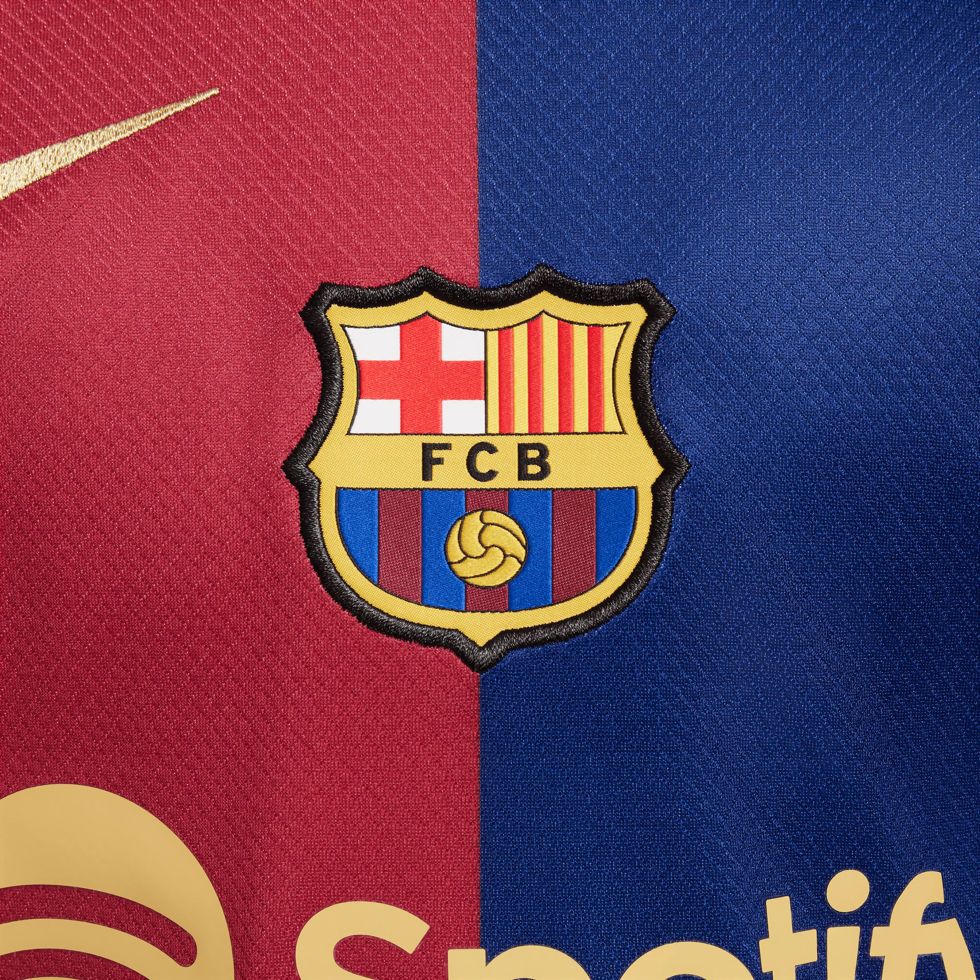 Nike FC Barcelona Youth 2024/25 Stadium Home Jersey