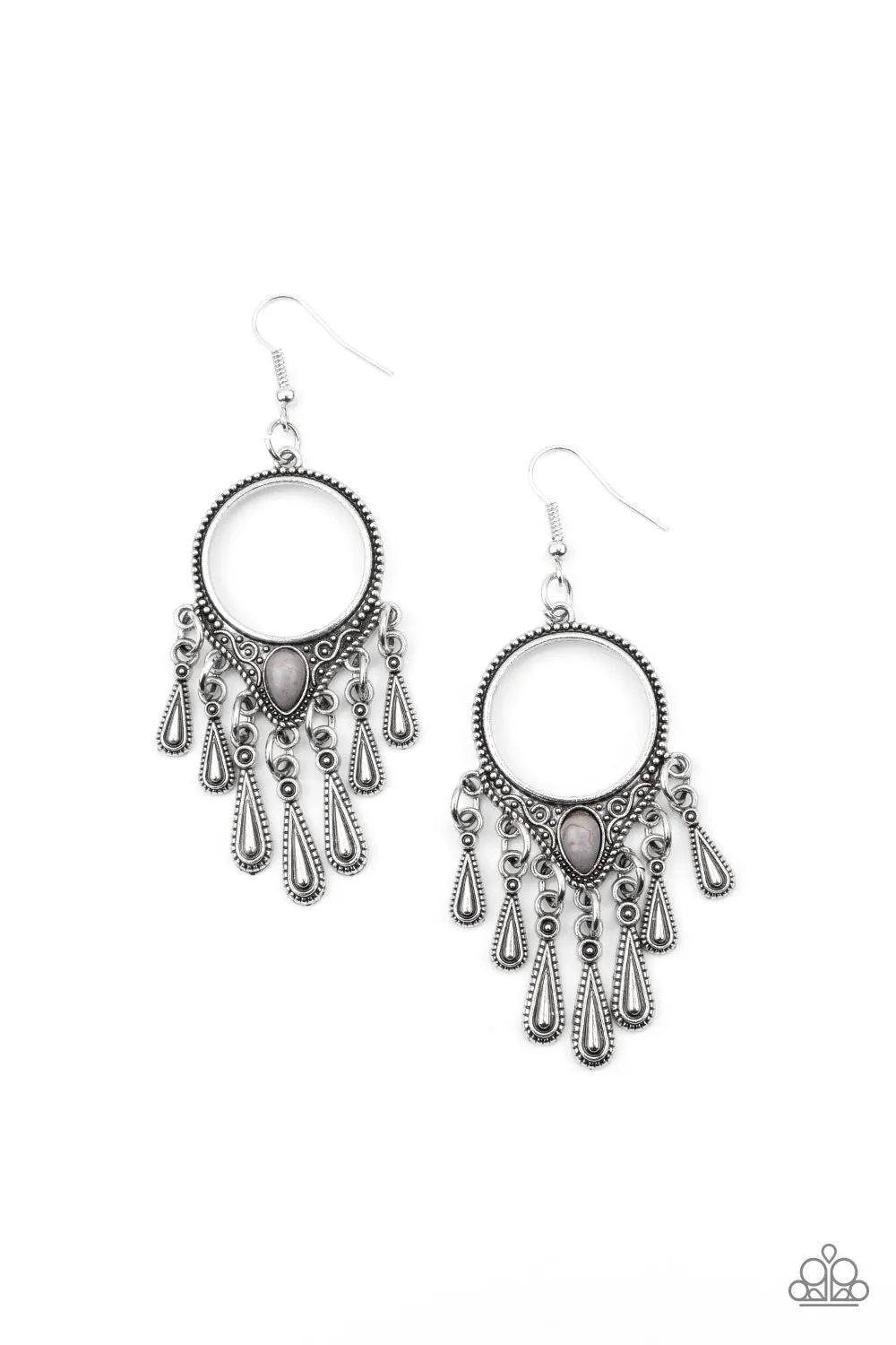 Paparazzi Earring ~ Ranger Rhythm - Silver