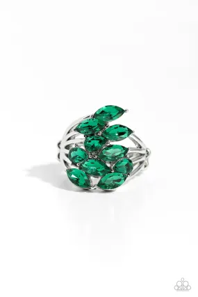 Paparazzi Wave of Whimsy Green Ring